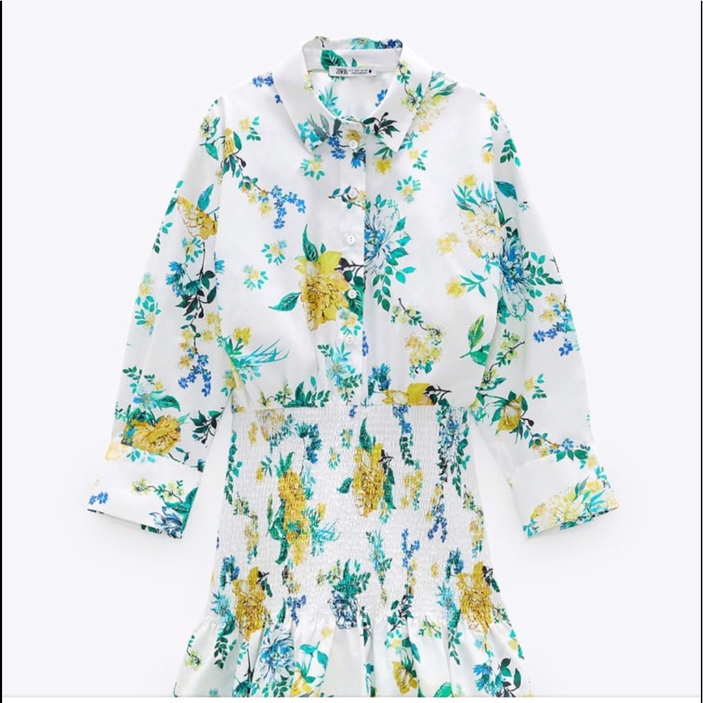 <NWT>Zara Flowered Dress